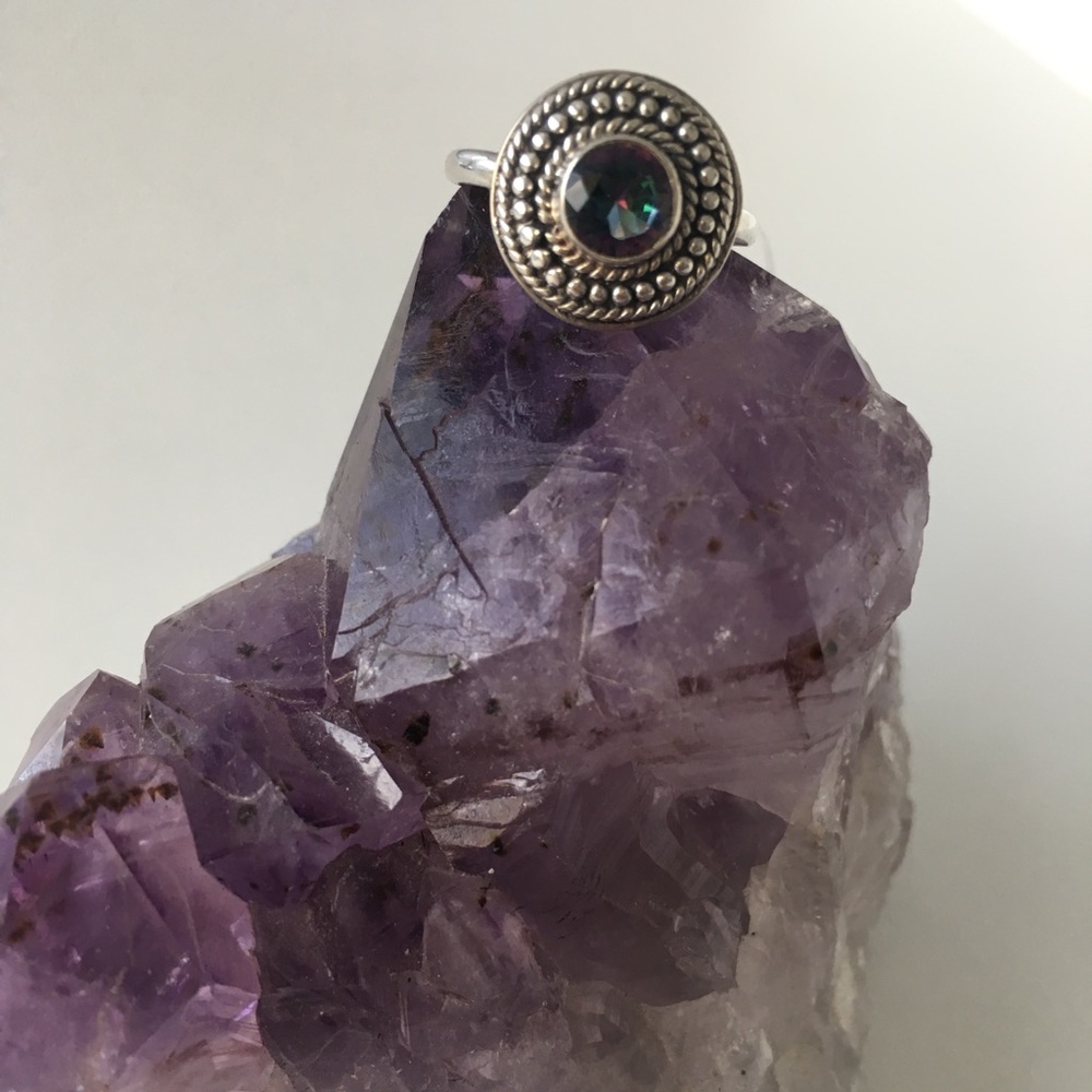 Mystic Topaz crystal Ring